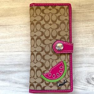 Coach watermelon wallet